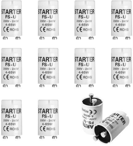 YdseozOA 12 Pezzi Starter LED per Luci Fluorescenti FS-U 4-65W 220V-240V