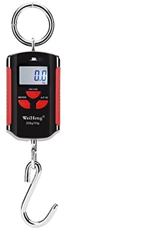 WDWDW Bilancia da Cucina 200kg 100g Mini Heavy Duty Elettronica Digitale Acciaio Inossidabile Bilancia a Gancio, Bilancia da Appendere per Pesce, Bilancia per Bilancia da Cucina Forniture per Cucina