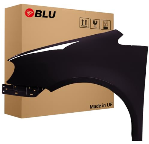BLU Premium Kotflügel Passend für VW Volkswagen Touran 1T1 LC9X Links Schwarz | 2003-2006 | Vorderseite Vorne | Verzinkt & Lackiert | Einbaufertig