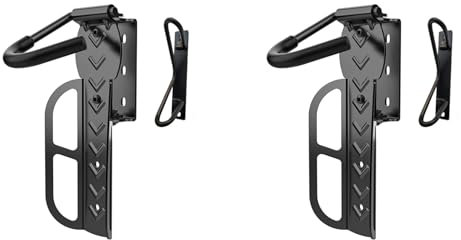 KEALLANS 2 Confezione Portabiciclette Girevole per Montaggio A Parete per Garage Ganci per Bici per Portabiciclette da Garage Portabiciclette Verticale