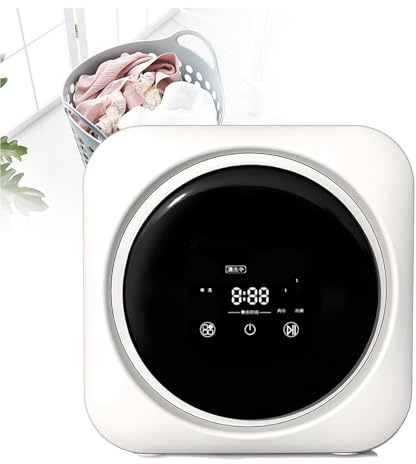 Machine À Laver Et Sèche-Linge Petite portative, automatique et murale, tambour entièrement frontal, capacité de 0,3 kg, pour le lavage en dortoir