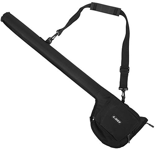 TFixol Sac de canne à pêche en toile portable pour canne à pêche, moulinet Stora, tubes, étui pour canne à pêche, sac de pêche à la mouche, sac noir uniquement