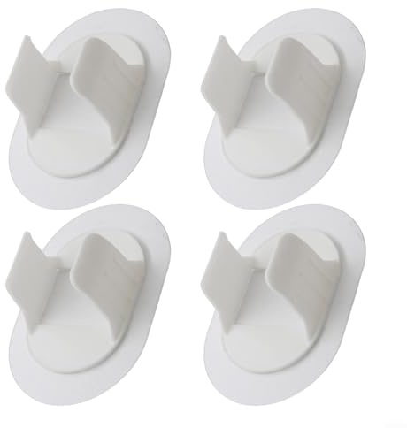 4 hebillas de abrazadera de tubo para desagües de lavadora, fijador de montaje en pared