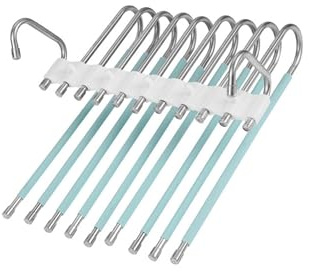 Zymoplas Innovativi appendipantaloni pieghevoli multistrato Organizzatore efficiente dell'armadio, Verde, 33.2×24 cm