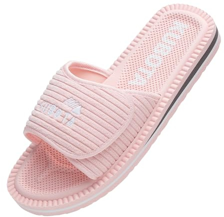 Kubota Scratch Slips, dam, herr, sommarsandaler, pool- och strandskor, tofflor, Rosa rep, 36 EU