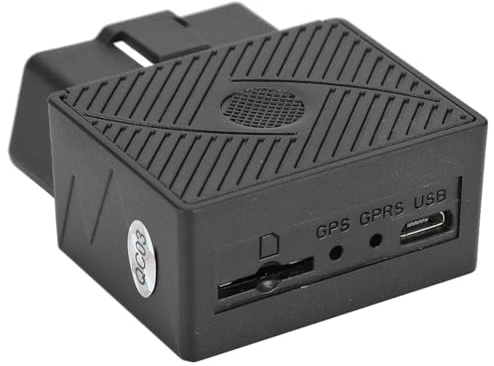 Tihebeyan OBD-2 GPS Locator Real Time Tracker with Remote Start Plug & Play for Car Security System GPS Tracking Device for Parental Control PVC Black 1 Pack