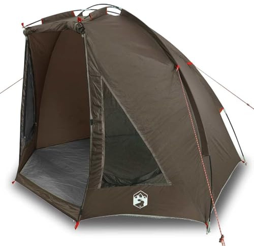 Tente de Pêche, Tente Dôme de Camping Imperméable pour Pique-Nique Randonnée Pêche Marron imperméable