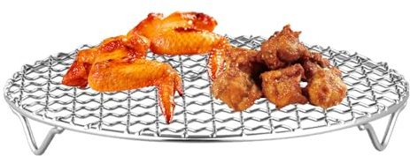 Generisch BBQ Grates Seventment – Parrilla de acero inoxidable, accesorios para barbacoa al aire libre, parrilla de alto rendimiento para camping, sartén portátil con conducción de calor optimizada