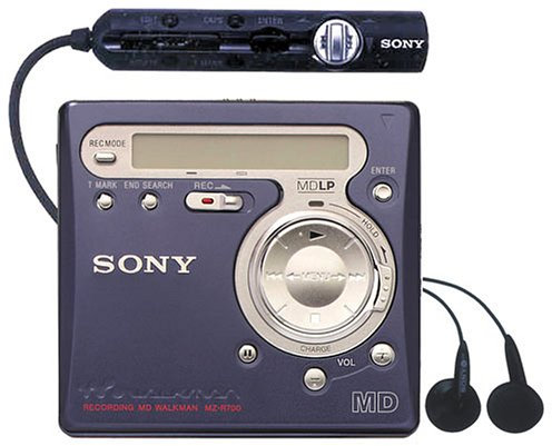 Sony mZ-r700/l-enregistreur Portable miniDisc (Bleu)