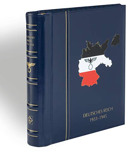 Leuchtturm 324003 SF-Vordruckalbum - für Briefmarken Perfect DP im Classic Design - DEUTSCHES REICH 1933-1945 - blau