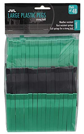 JVL Lot de 48 Pinces à Linge Ultra-résistantes
