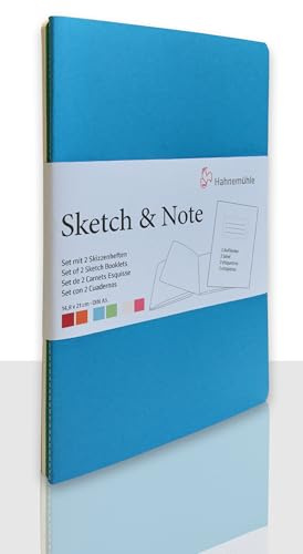 Hahnemühle Sketch & Note, Blue Bundle, DIN A5, 125g/m², 20 Blatt