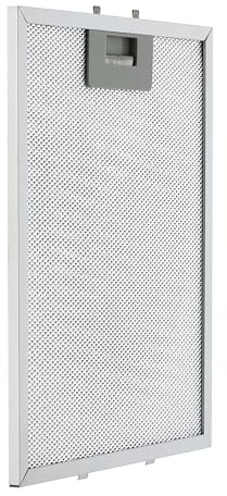 First4spares Universal Cooker Hood Metal Mesh Grease Filter Compatible with Hoover Cooker Extractor Vent Hoods, Silver, 320mm x 260mm