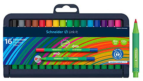 Faserschreiber LinkIt 16 Farben im Etui