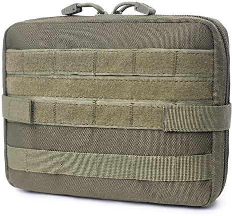 TRIWONDER Tactical Admin Molle Pouch Compact Utility Gadget Gear Tool Bag EDC Pouch Military EMT Organizer (Green)