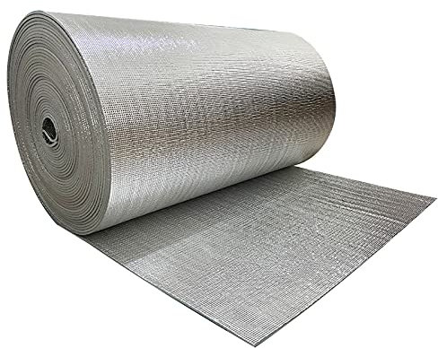 Rollo Aislante Termico,Aislante Térmico Reflexivo,Lámina Térmica Aluminio Aislante,Espesor 7mm Aislamiento Aislamiento Térmico Multicapa Para Frío Y Calor (1 * 10m/3.28 * 32.8ft)