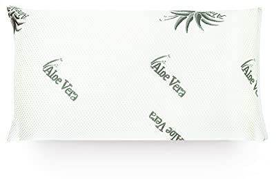 Mister Sandman Ergonomisches Kissen 40x80, Nackenkissen mit Aloe Vera Kissenbezug, Visco Kissen perfekt geeignet für Bauchschläfer, Rückenschläfer und Seitenschläfer, Memory Foam Kissen