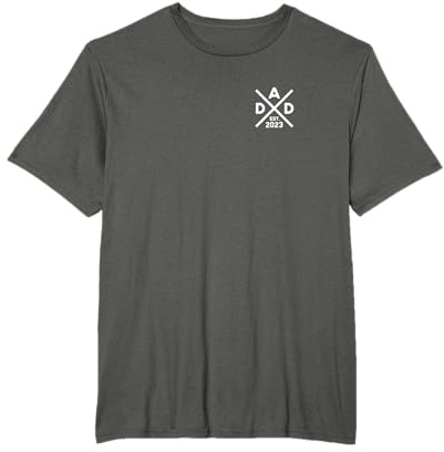 Dad Est. 2023 Saltire Dad 23 Logo Level bis Papa 2023 T-Shirt