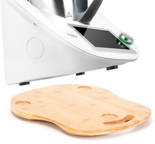 Cinnani Gleitbrett für Thermomix TM6 TM5, Brett für Thermomix TM6 / TM5, Rollbrett aus Bambus Holz, Slider für Thermomix TM6 TM5 Zubehör Unterlage Brett - Müheloses Verschieben