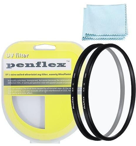PATIKIL 95mm UV Filter, 2 PCS UV Protection Filter SLIM UV Camera Lens Filter Aluminum Optical Camera Accessory Crystal Clear Pics for 95mm Camera Lens Filter Photography Picture