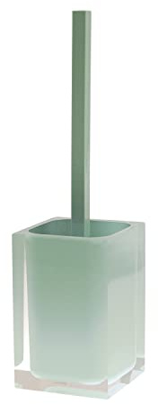 Gedy Rainbow Escobillero baño, Resina, Verde Menta, 9,8 x 9,8 x 37,5