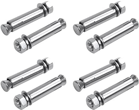 CENMEN 4 x M8 x 60 mm Bolzen mit geschlossenem Haken, Betonschrauben und Ziegel