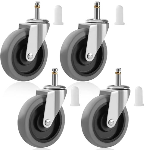 Besitu Rubbermaid Lot de 4 roulettes pivotantes de 10,2 cm de diamètre pour chariot utilitaire Rubbermaid Mop Bucket Shop Vac Weber Grills