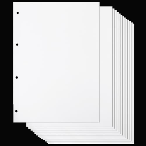 craspire 40 Blatt A4 Nachfüllblock Loseblatt Nachfüllbare Planereinlagen Notizpapier Nachfüllpapier Liniertes Papier 4-Fach Gelocht Für 4-Ring-Ordner Ersetzen Sie Aufkleber Sammelalbum