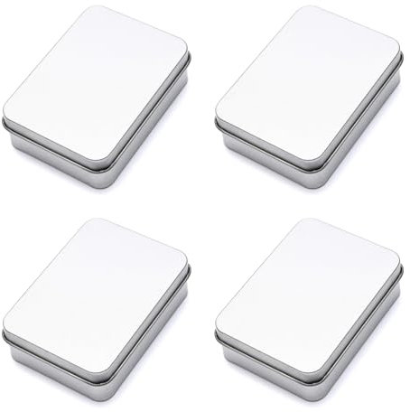 Élégante boîte en tôle Baume à lèvres Artisanat Rangement Boucles d'oreilles Bande élastique Boîte élégante Boîte de rangement simple