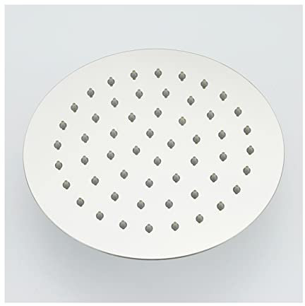 Regenduschkopf, verchromter Regenduschkopf, rundes, ultradünnes Design – druckverstärkender Fester Duschkopf, einfach zu reinigen und zu installieren, tolles Duscherlebnis/20,3 cm (8 Zoll)