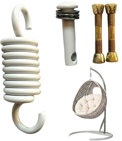 Ressort Balançoire Véranda | Ressort de Suspension de Haute Résistance - Crochet en Acier Inoxydable à Grande Capacité de Charge pour Installation au Plafond pour Patio Sac de Boxe Chaise et Équipemen