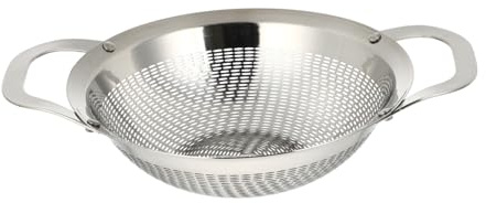 ZUNOXAZ Cesta de Acero Inoxidable para Lavar Filtro Resistente Altas Temperaturas Cesta Multifuncional para Escurrir Alimentos Cocina