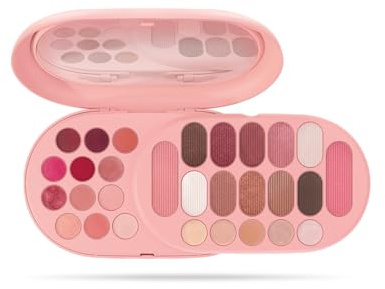 Pupa Palette Make My Day Plus Blush, Rossetti, Gloss, Ombretti, Correttori e Illuminanti - 29 Pezzi per Trucco Viso, Occhi e Labbra, Perfetta in Casa o in Viaggio - 3 Varianti Colore (003 Bright Rose)