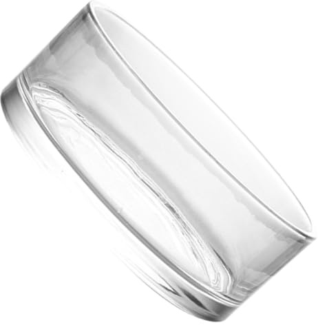 YARNOW Pot de Fleurs en Verre Transparent Rond pour Hydroponie, Vase Décoratif en Verre Résistant, Haute Transparence, pour Maison et Plantes