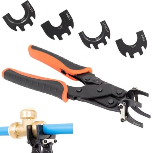 Push to Connect Fitting Removal Tool - Quick Connect Release Pliers, Air Hose from Quick Push Fit Connectors, for Removal PEX PVC Copper Pipe (Black)