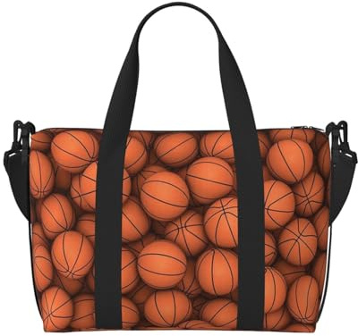 ERCgad basket orange tryck handresväska unisex lätt mångsidig helg tennis utomhus camping fiske