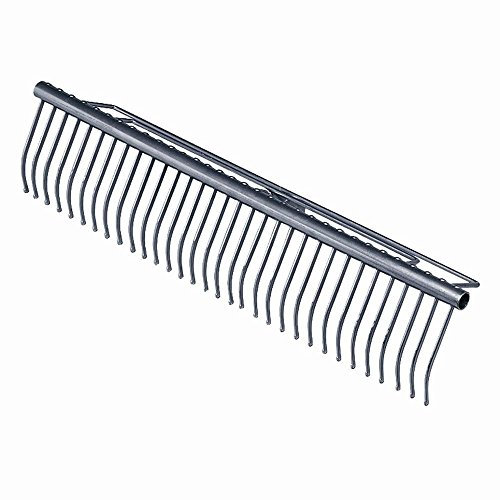 Green Tower Düllgerät Rasenrechen, 40 Zinken, Silber