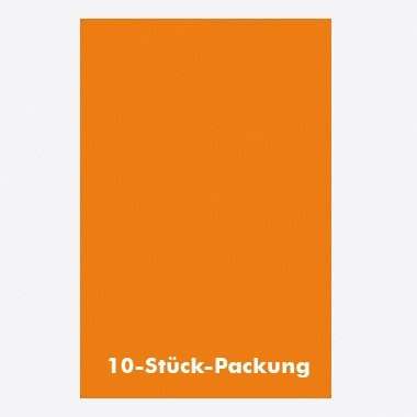 Folia - Color-Bastelkarton, 220g/ m², 50x70cm, 10 Bogen, Orange / Mandarin