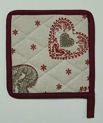 Casatessile Presina da Cucina cm 18X18 TIROLO - Bordeaux