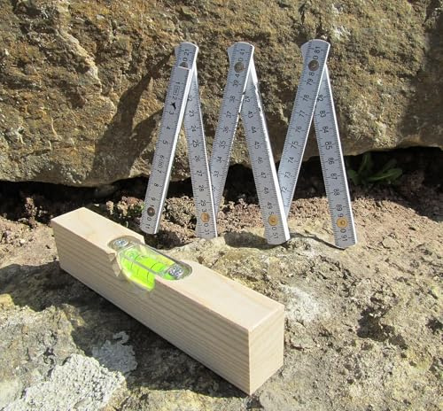 CORVUS Kinder Wasserwaage & Meterstab Werkzeug 2er Set Top Qualität