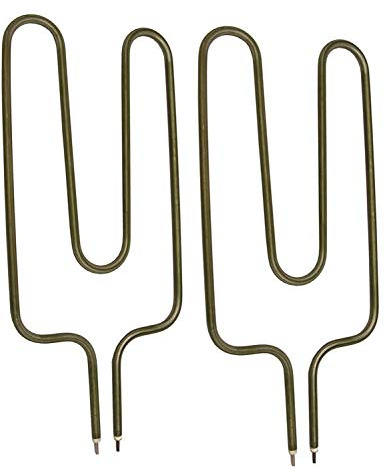 SPARES2GO Heater Elements for Creda Night Storage Heaters (850W, Long Pin, Pack of 2)