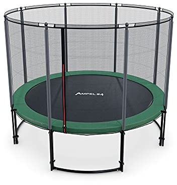 Ampel 24 Trampolin Outdoor Ø 305/366/430 cm Deluxe schwarz/grün