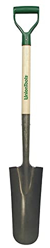 Union Tools 47107 4.75 in. x 14 in. Blade Drain and Post Spade with 27 in. White Ash D-Grip Handle