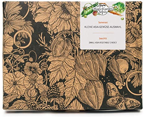 Kleine Asia-Gemüse-Auswahl - Samen-Geschenkset mit 4 typischen asiatischen Gemüsesorten für Wok und Dampfgarer