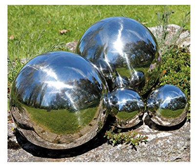 LINDER EXCLUSIV LEX Dekokugel, Schwimmkugel, 4er Set, Edelstahl, glänzend