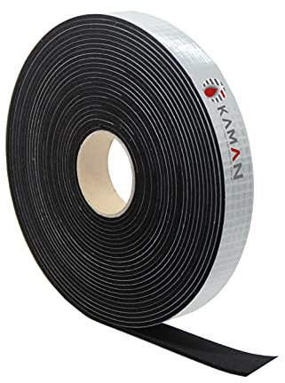 EPDM Zellkautschuk Moosgummi Dichtungsband – 1 Rolle (10 m) | Breite: 10 mm, Dicke: 2 mm | selbstklebend, einseitig | Premium-Qualität mit Geld-zurück-Garantie (10x2mm - 10m)