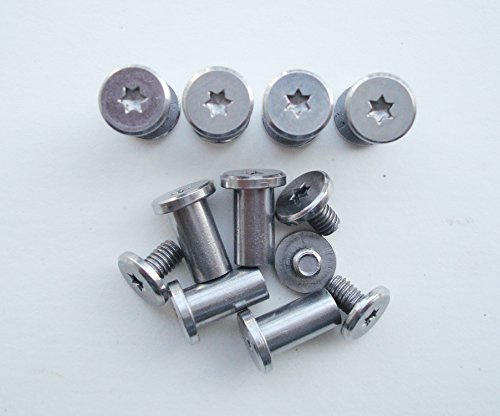 edc knifves gérer vis, rivets couteau couteau de survie tactique puits fasteners, acier inoxydable, boîte 10 ensembles (8mm)
