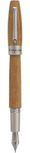 Montegrappa Heartwood Light Teak Füllfederhalter, Teakbaumholz, ISFOW-IC