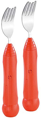 infactory Spagettigabel: 2er-Set automatische Spaghettigabel mit genialer Aufroll-Technik (Spaghettigabel mit Kurbel, Automatische Spaghettigabeln, Scherzartikel)