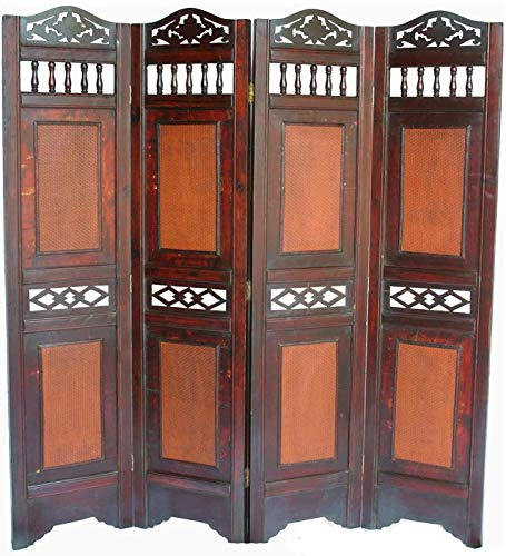 LVDIVIDER Living Room Screen Real Wood Victorian Wooden Divider Foldable Privary Partition Paravent